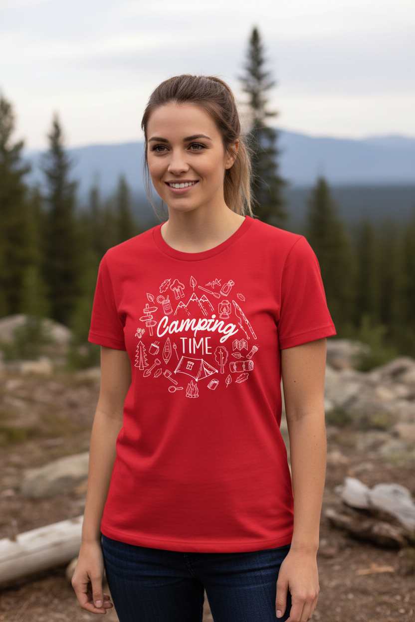 Camping Elements T-Shirt for Women
